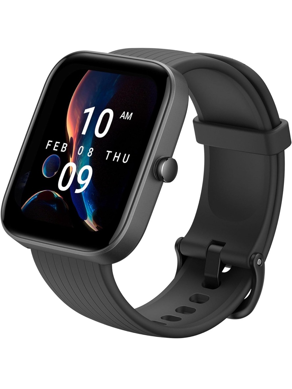 Amazfit Bip 3 Pro Black Smart Watch with Silicone Band